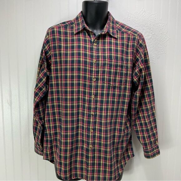 LANDS’ END long sleeve flannel shirt - Picture 1 of 5